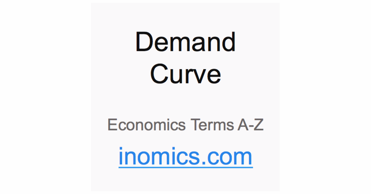 demand curve | inomics Images High Quality Grahic Demand Curve | INOMICS