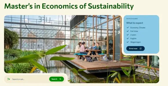 Master’s in Economics of Sustainability
